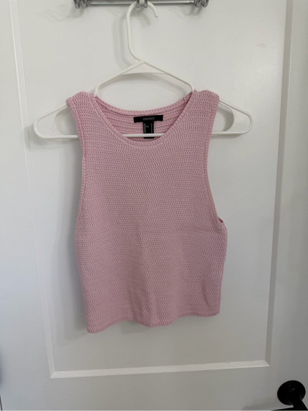 Forever 21 Light Pink Knit Sleeveless Tank